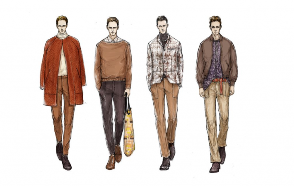 Fashion illustration menswear sale